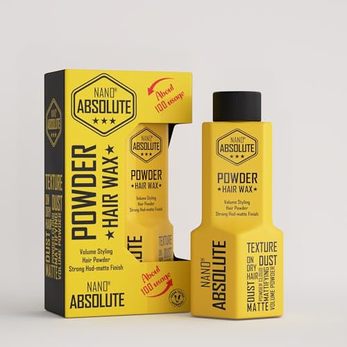 Nano absolute Powder Hair Wax 20g | Styling Powder | Haartexturpuder | Styling-Puder mit Flexiblem Halt und natürlichem Matt look | Volumenpuderwachs mit Matteffekt für Damen und Herren