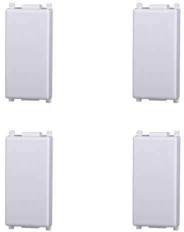 Falso polo compatibile VIMAR plana tappo cieco confezione 8pcs colore bianco