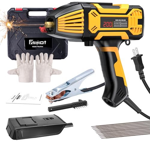 Faiuot Soldador Inverter Electrodo - 220 V Soldador al Arco IGBT 120 A 6 Ajustes de Corriente Variables para Alambre de 2,4-3,2 mm