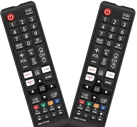 【2 Pack】Samsung Remote Controls for Smart TV Universal TV Remote Replacement BN59-01315B for All Samsung Frame Curved Solar Crystal UHD LED HDTV Neo QLED 3D 4K 8K Smart TV 2025-2017 Models