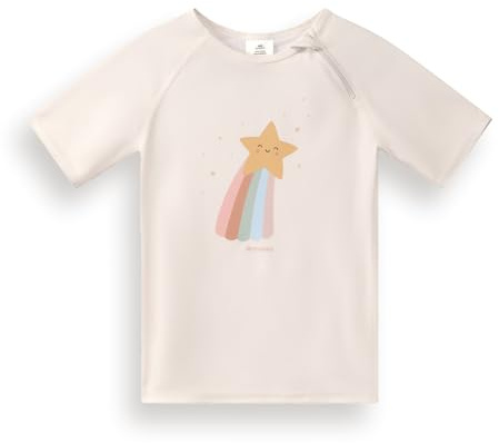 Monnëka Rashguard Infantil de Manga Corta para Playa y Piscina | starlight 2 a 3 años