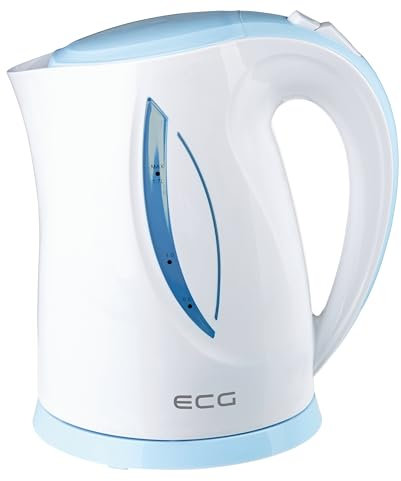 ECG RK 1758 Blue, Wasserkocher, 1,7 Liter, Blau-weiß, Plastik, 1.7 liters