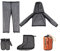 Traje de mosquitos, 4 piezas ultrafino traje de protección antimosquitos transpirable ropa con capucha red malla chaqueta pantalones para exteriores y camping
