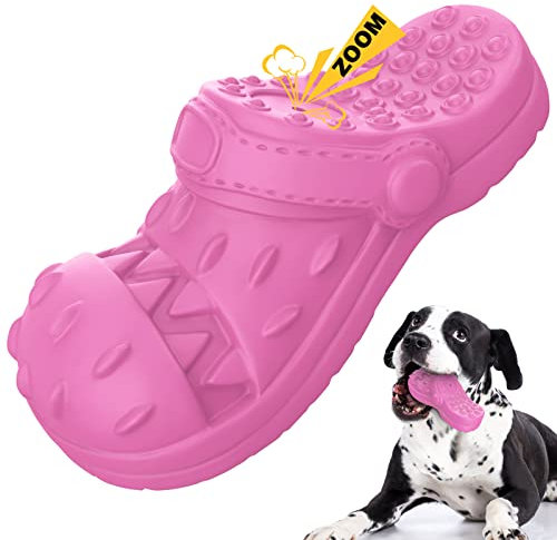 RUXAN Hundespielzeug Unzerstörbares für Aggressives Kauen - Robuster Quietschen Interaktives Hunde Spielzeug - Naturkautschuk Kauspielzeug für Große Mittelgroße Hunde Kauen, Jagen, Holen