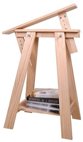 Stickständer Stickerei-Ständer, Schoßhalter, Boden mit leichter Tischklemme, Handarbeiten, bodenstehender Typ, verstellbarer Rahmen ( Color : Beige , Size : 19.68*29*14.96in )