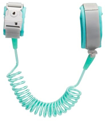Imbracatura di sicurezza per bambini con chiusura a chiave, da polso per bambini con connettore girevole a 360 gradi, guinzaglio sicuro per genitori e bambini in centri commerciali, parchi