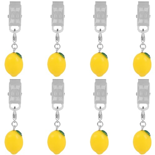 Ornaland Cute Tablecloth Weights Clip Decor, Leman, 0.23 pounds, 8 Pcs