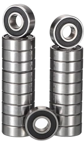 TUZUK 20 stycken 694-2RS kullager förseglade 4 x 11 x 4 mm försmörjd/kromstål/gummi dubbeltätning, 694 RS spårkullager