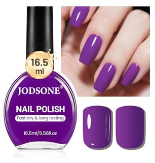JODSONE 16,5 ml lila Nagellack großes Volumen schnell trocknender Nagellack, schnell trocknender und lang anhaltender Farbe Nail Art DIY Home Maniküre Geschenk für Frauen