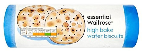 Biscuits D'Eau Pâtisseries Élevées Essentielle 200G Waitrose (Paquet de 4)