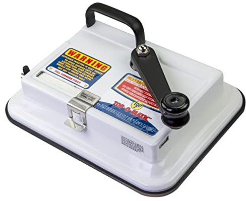 OCB 16971 Top-o-Matic Zigaretten Stopfmaschine, Chrom, weiß, 17 x 17 x 8 cm