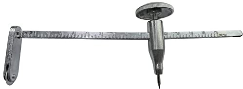 AERZETIX - C50013 - Kreisschneider Verstellbarer Kompass für Trockenbau - 30-400mm - Ausschnitt Durchgang von Steckdosen im Trockenbau - kreisförmige Anreißwerkzeuge für Gipskartonplatten/Holz