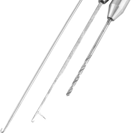 Ejoyous Aguja de Cebo de Pesca, Aguja de Boilie Portátil para Pesca de Carpa Aleación de Aluminio Juego de Agujas de Cebo de Pesca Accesorios de Carpa de Pesca para Hacer Aparejos
