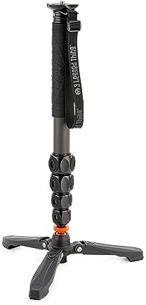 3 Legged Thing Legends Alana Carbon Fibre Monopod Kit - Travel-Friendly Camera Monopod for Professional Photographers & Videographers (ALANAKITDARK)