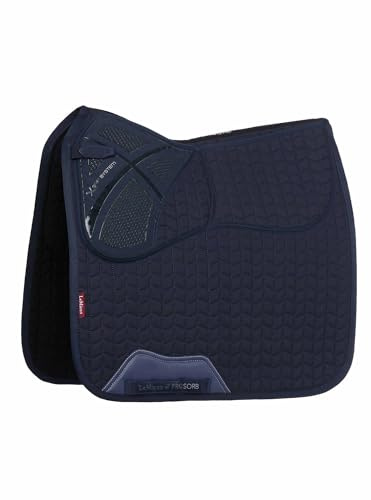 LeMieux ProSorb Plain 2 Pocket Dressage Large Square - Navy Blue