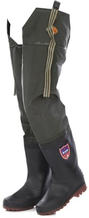 Watstiefel wasserdichte Hüft Watstiefel Für Männer Und Frauen, Hüftstiefel Für Angeln Und Jagen 80 cm Hoch, Hüftwaders rutschfest Und Robust(40 EU)