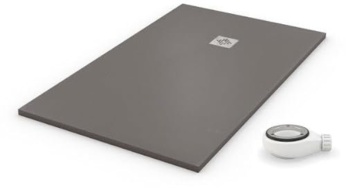 PLATO DE DUCHA NATURAL GRIS - 75x80cm - resina con cargas minerales