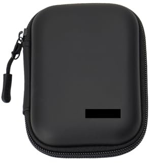 FLYAMAPIRIT Mini Aufbewahrungstasche für Reisen, Organizer für elektronisches Zubehör für USB-Kabel, SD-Karten, Smartphone-Ladegerät mit Reißverschluss usw. (Schwarz)