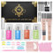 Lomansa Kit Rehaussement de Cils et Sourcils, Teinture pour Cils et Sourcils, Lash Lift and Tint Kit, Les Cils Bouclés et épais Durent 6 Semaines