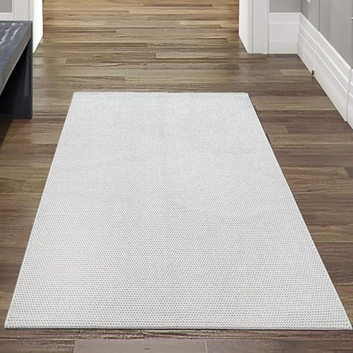 Teppich-Traum Alfombra para salón, comedor, dormitorio, suave, pelo corto, fácil de limpiar, apta para robot aspirador, moderna, armoniosa, color crema, 80 x 150 cm