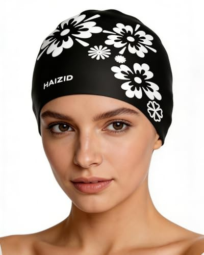 HAPZUR Gorro de Natación Unisex para Adultos, Suave, Elástico, Antideslizante, Cómodo y Estiloso, Gorro Piscina Mujer y Hombre, Gorro de Piscina, Gorro de Baño, Swimming Cap, Resistente y Duradero