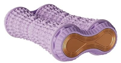 Fotmassagerulle för plantar fasciit, fasciarulle för fötter, fotrullar, massagerullar, bärbar gummimassagerulle för att lindra fotvalvs- och hälsmärta, stressreducering (lila
