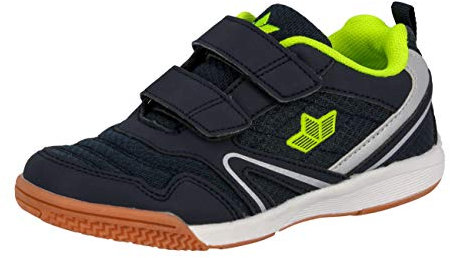 Lico BOULDER V Unisex Kinder Multisport Indoor Schuhe, Marine/ Lemon, 33 EU