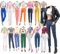 IMAGINE Lot 15 Artikel = 5 Sets Puppenkleidung für 29,8 cm Mädchenpuppen-Outfits zufälliger Stil (Lederjacke + Freizeitkleidung)