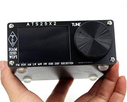 RANRAO WiFi Vollband Funkempfänger, ATS-25X2 Si4732 Chip ESP32-Empfänger FM LW MW und SW SSB Frequenz Funkempfänger WLAN, Tragbarer DSP-Radioempfänger mit 3 Zoll Farb Touchscreen