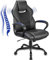 Meisterhome® Premium Qualität Bürostuhl Ergonomisch Schreibtischstuhl Gaming Stuhl Sessel Drehstuhl Sportsitz Bürostuhl mit Rückenlehne, Wippfunktion, Höhenverstellung, Armlehne, Schwarz