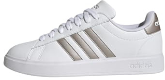 Adidas Mujer Grand Court 2.0 Shoes, Cloud White/Magic Beige/Matte Gold, 42 EU