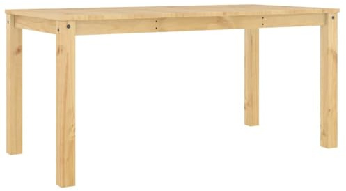 vidaXL Table à Manger Panama 160x80x75 cm Bois Massif de pin, Table de Salle à Manger, Table à dîner, Meuble à Manger, Table de Cuisine