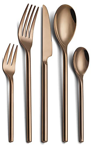 Silverbestick Silverbestick Set med bestick i rostfritt stål med sked Knivgaffel Modern 24 delar Serverar 6 personer Köksrestaurang Högklassig spegel polerad