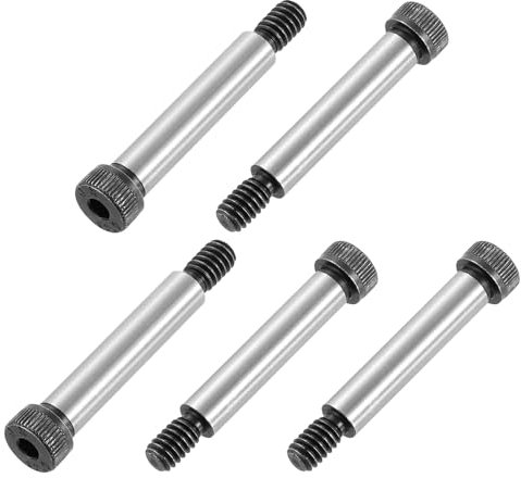 QUARKZMAN 6 Piezas Tornillos De Cabeza Hexagonal Longitud Del Hombro 1-1/2