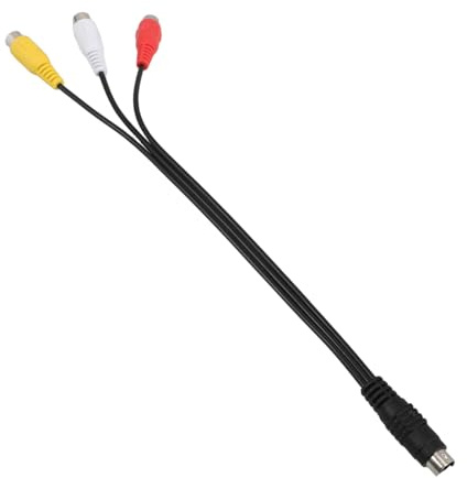 STOBOK Pin S-video to Adapter Cable Conversion Cord for Projector Tv Video Auxiliary Cord Replacement Wire
