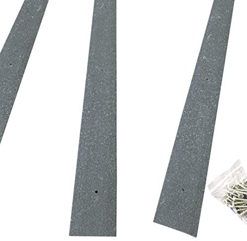 Halkfria täckremsor - 5-pack med 5, 50 mm x 1000 mm halkfri säkerhetsgolvgrepp stoppar glidande GRP-kompositer Grå