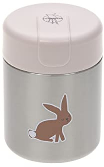LÄSSIG bambini piccoli Termo scalda scatole di porridge merendine a prova di perdite Acciaio Inox 315 ml/Food Jar Little Forest Rabbit