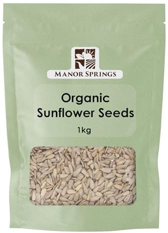 Organic Sunflower Seeds 1kg by Manor Springs Organic