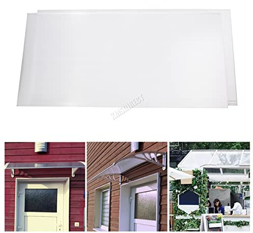 BIRCHTREE 4MM Polycarbonate Greenhouse Sheets 20PCS Twinwall Roofing For Outdoor Glazing Panels Replacement Shed Panel Solid PS02 Clear