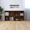 FIRBNUS Bücherregal/Sideboard Räuchereiche 66x30x130 cm Holzwerkstoff Schmal Industrial Holz Regalsystem