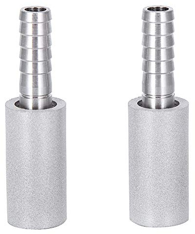 Diffusion Stone Outer Diameter Aeration Wort Carbonized Barb 4 Inch for 2Pcs 0.5Μm Strainer Aeration Equipment