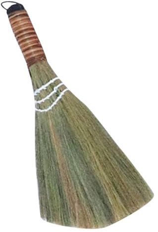 JECOMPRIS 2 Stücke Strohbesen Reisstrohbesen 30cm Handfeger Besenbürste Kehrbesen Küchenarbeitsplatte Kleine Natürliche Besen Reinigungsbesen für Indoor Outdoor Zuhause Garten Bodenreinigung