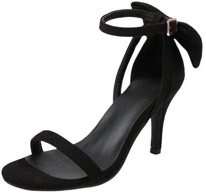Sandalias de Tacon Alto Mujer Fiesta Sandalias Verano Elegantes con Cordones Sandalia de Vestir Comodas Cierre de Hebilla Tacones Sexy Dorada Negras Romanas Zapatos High Heels Para Boda Novia Regalo