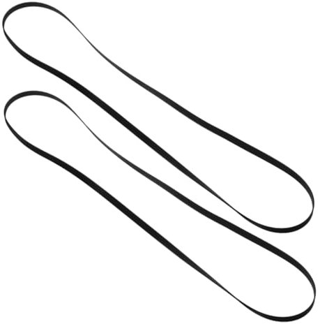 AKOOSY 2piezas Correas Planas De Goma para Tocadiscos y Grabadoras Reemplazo De Correa De Transmisión para Equipos De Audio y Video Compatible Reproductores De Cinta y Grabadoras