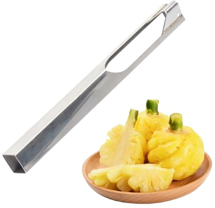Quitapuntas De Piña,Cortador de Ojos en Forma de V - Herramienta de Acero Inoxidable para Pelar y Cortar Piña - Para Cocina Supermercado Y Frutería