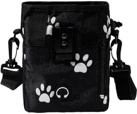 Pochette Friandise Chien, Sac Friandises pour Chien, Clicker Chien Dressage, Friandises pour Chien Dressage, Sac de Dressage pour Chien, Pochette de Dressage pour Chien avec Distributeur de Sacs