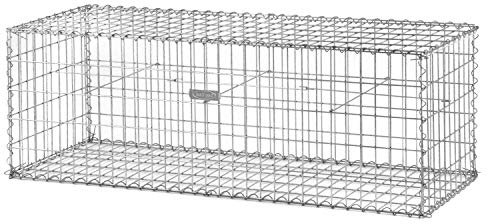 bellissa spirale en gabions PROFI - 97122 - cage à pierres avec raccords spiralés - cage gabion décorative comme grillage ou mur pour l'extérieur - 150 x 50 x 50 cm