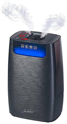Carlo Milano Luftbefeuchter Vernebler: Ultraschall-Aroma-Luftbefeuchter & -Reiniger, Ionisator, HEPA-Filter (Luftbefeuchter-Verdampfer, Luftreiniger mit Aroma Diffusor, Zeitschaltuhr)