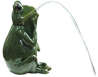 Bermuda Pond Side Ornament Frog Water Spitter