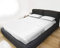 GEMITEX Double bed linen set in white, non-iron, satin-effect finish, 100% polyester microfibre, consisting of 2 flat sheets and 2 pillowcases, made in Italy.